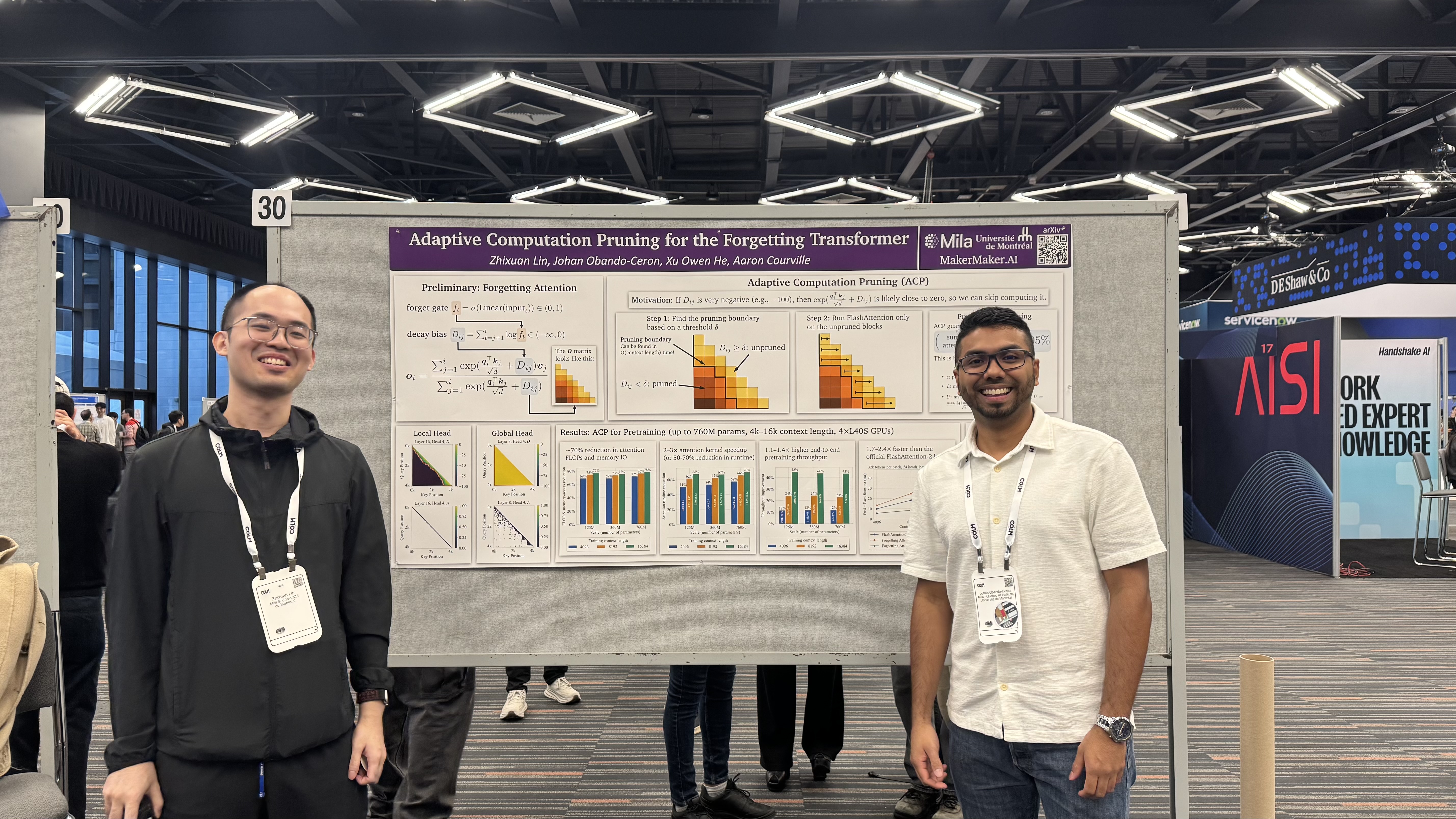 Poster session at COLM 2025
