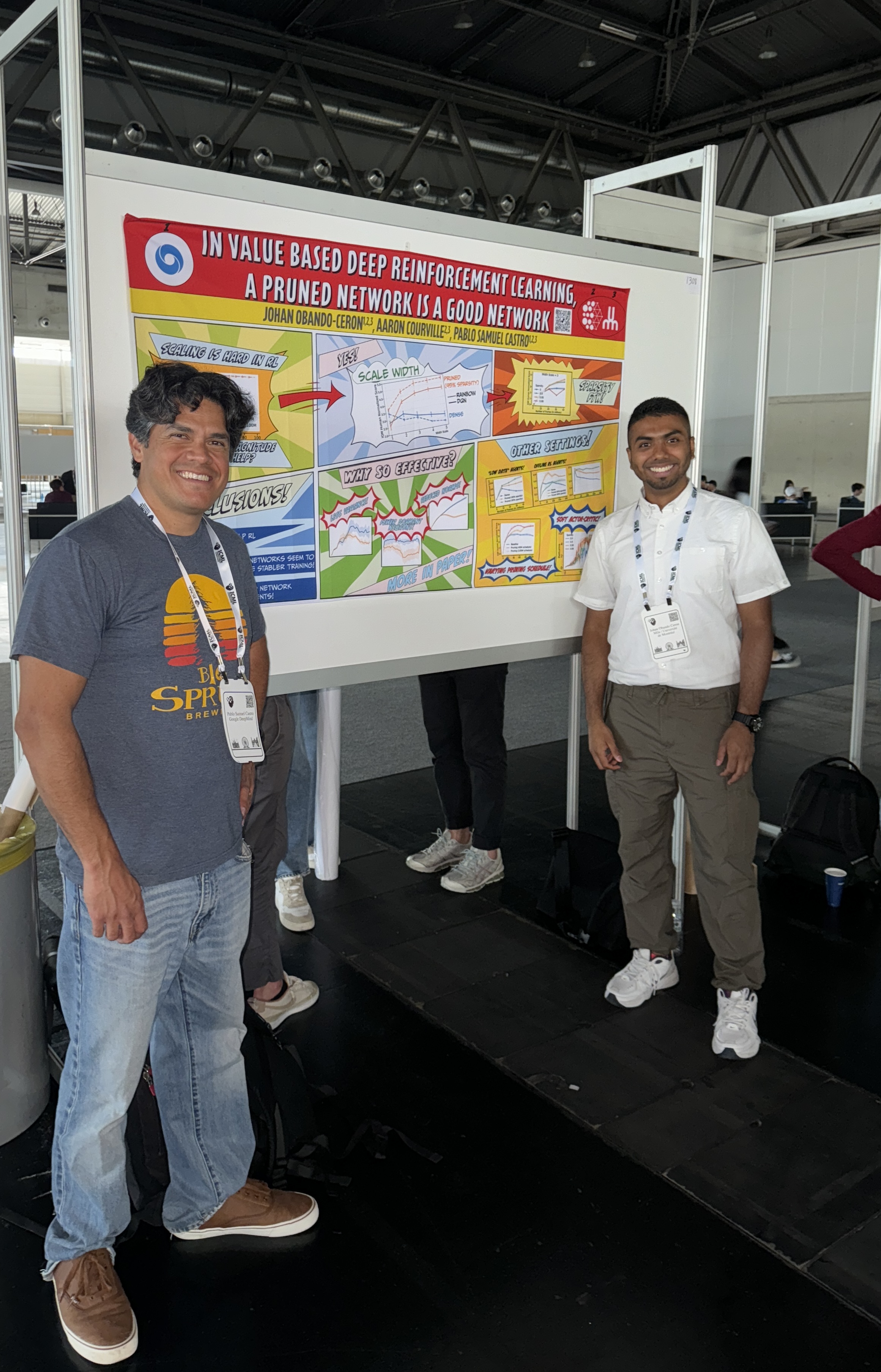 Poster session with Pablo S. Castro at ICML 2024