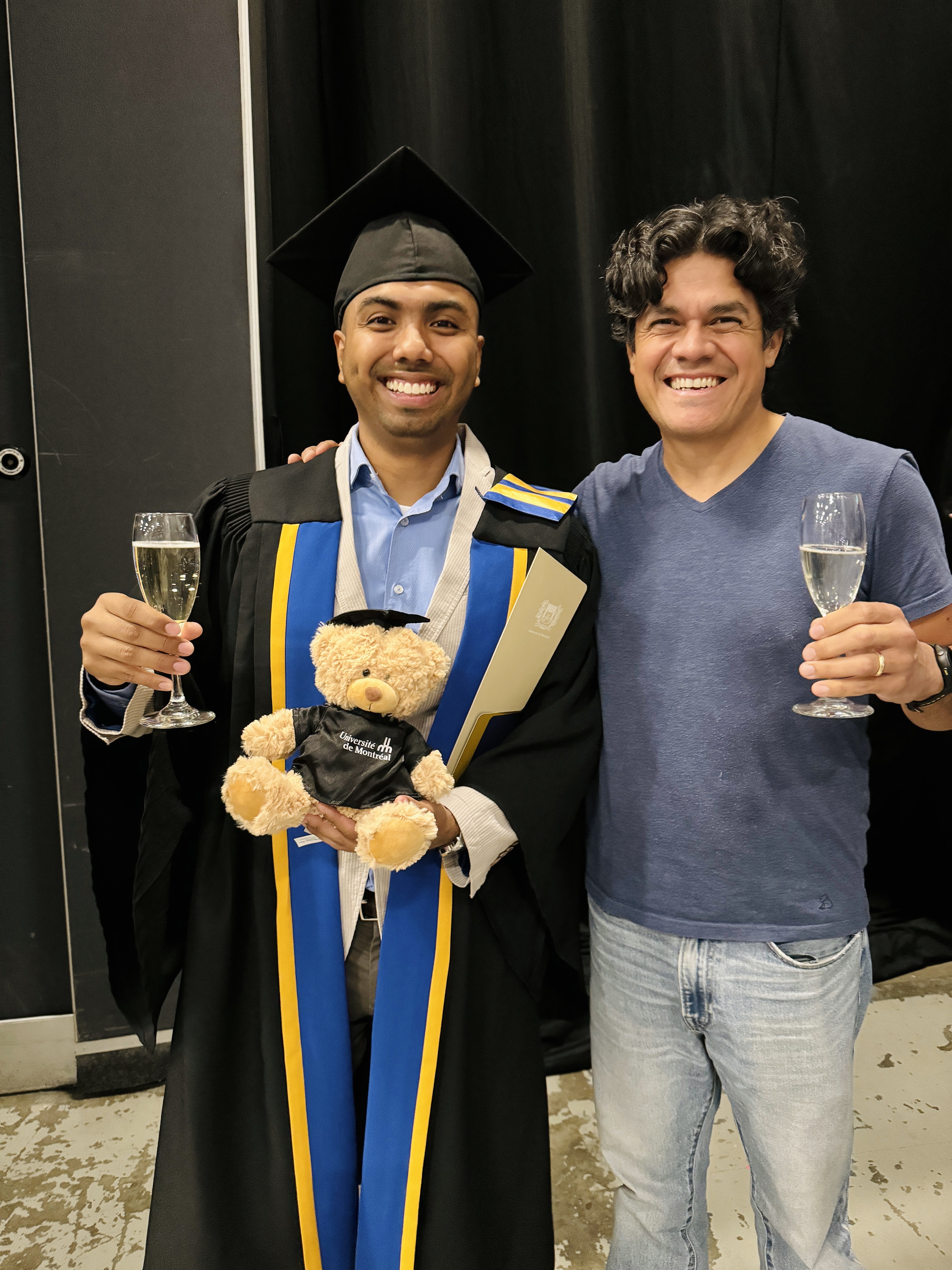 Master's graduation with Pablo S. Castro
