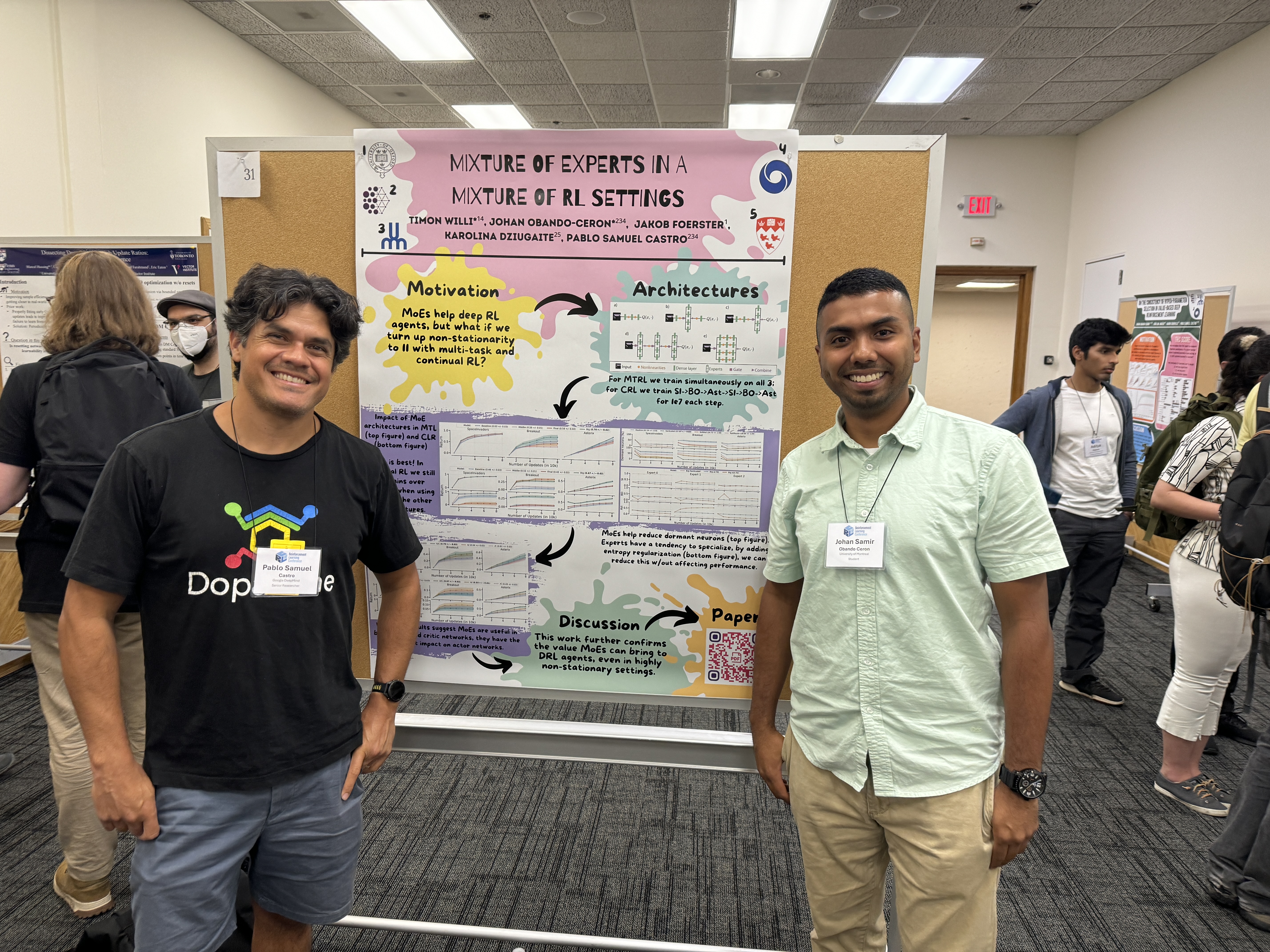 Poster session at RLC 2024
